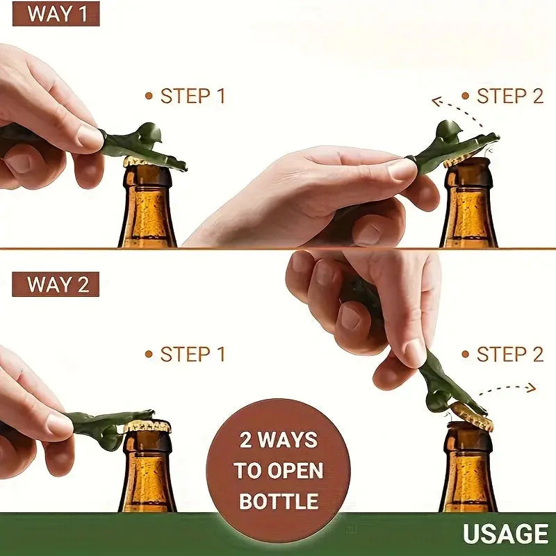 1PC Pewter Creative Soldier Beer Bottle Opener Classic Toy Army Figurine Design Handgun Soldier Beverage Cap Lifter colegio culinario de morelia