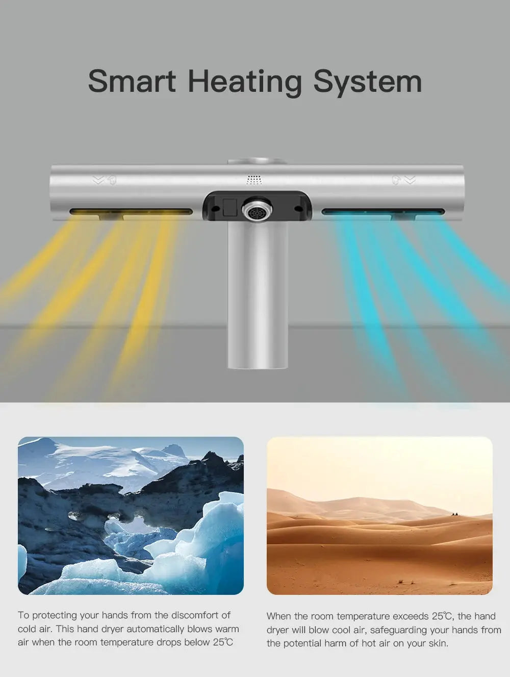 AIKE Automatic Air Hands Dryer Creative Hands Washing and Drying 2 in 1 Design Air Tap Bathroom Faucet with Hand Dryer AK7120 colegio culinario de morelia