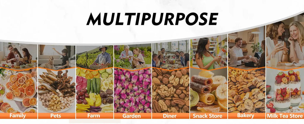 12-Tray 1300W Commercial Grade, 360° Even Drying for Jerky/Fruits, ETL Certified with 72H Timer&LED Display Food Dehydrator colegio culinario de morelia