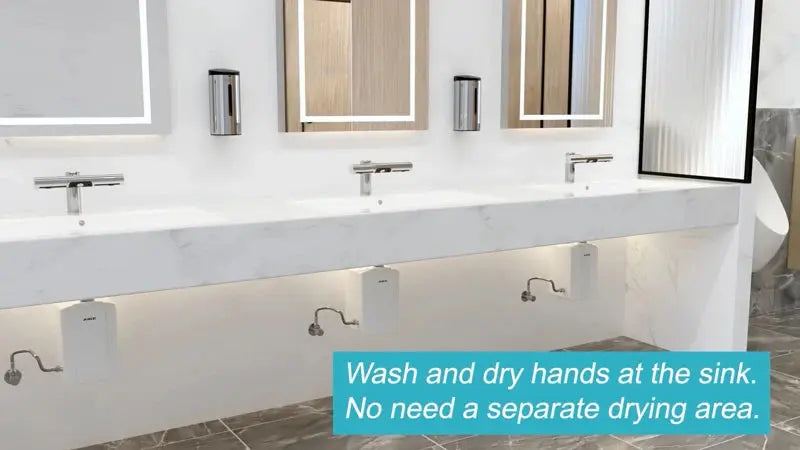 AIKE Automatic Air Hands Dryer Creative Hands Washing and Drying 2 in 1 Design Air Tap Bathroom Faucet with Hand Dryer AK7120 colegio culinario de morelia