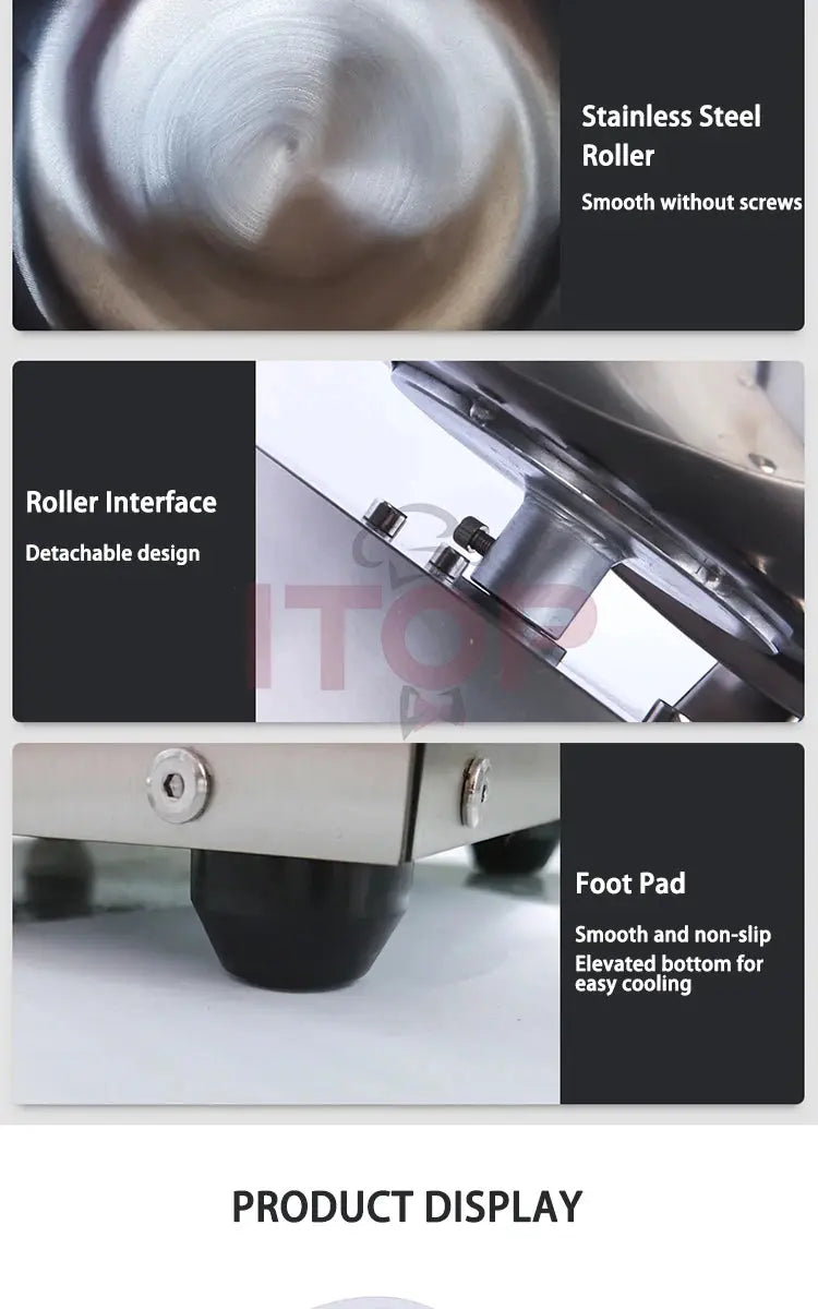 ITOP Chocolate Sugar Coasting Machine 30cm Roller Commercial Small Candy Coater Machine Chocolate Bean Coating Dragee Machine colegio culinario de morelia