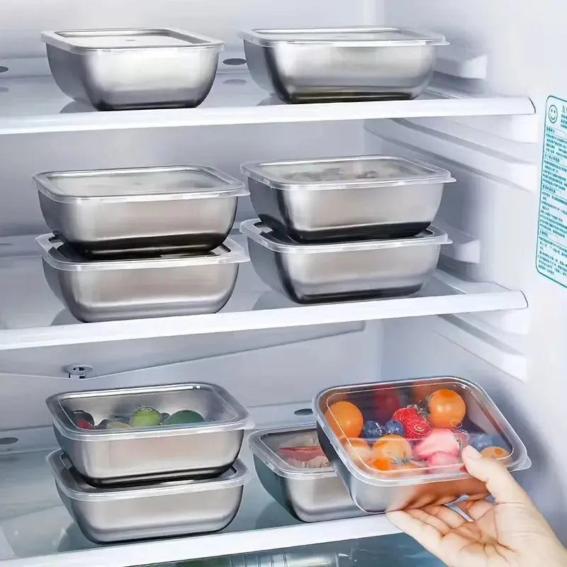 12PC Stainless Steel Food Storage Containers with Lids Leakproof, Lunch Boxes, Kimchi Containers for food storage Nestable colegio culinario de morelia