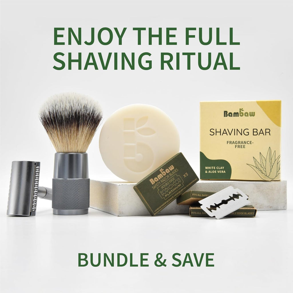 | Shaving Soap Bar | 2.8 Oz | Organic White Clay & Aloe Vera Shaving Bar | Shaving Soap Puck Sensitive Skin | Natural Shaving Soap | Vegan Shave Bar | Shaving Soap Unscented