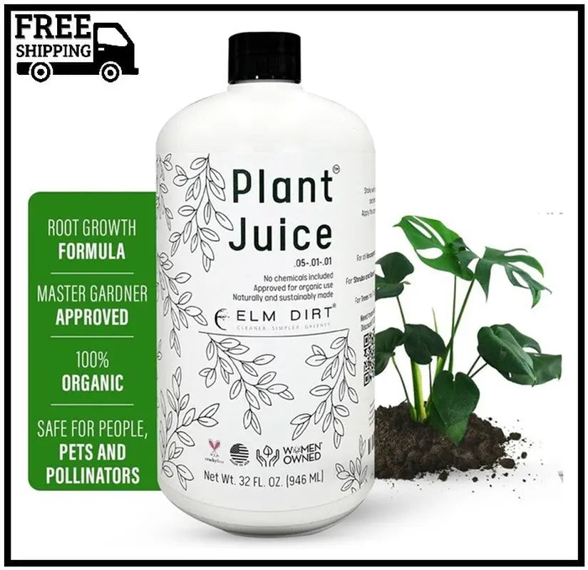 Elm Dirt Plant Juice Organic Fertilizer for All Plants - Indoor or Outdoor (1 Bo