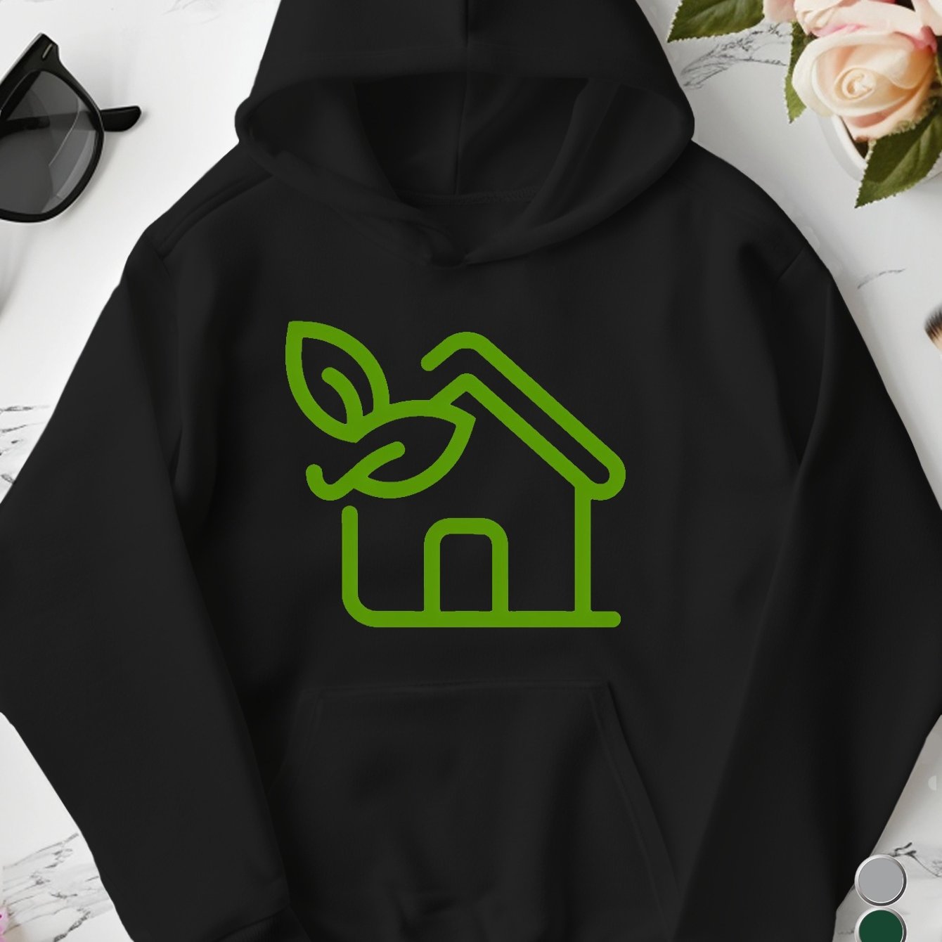 leaf eco friendly green house women's plus size hoodies Chef's Market