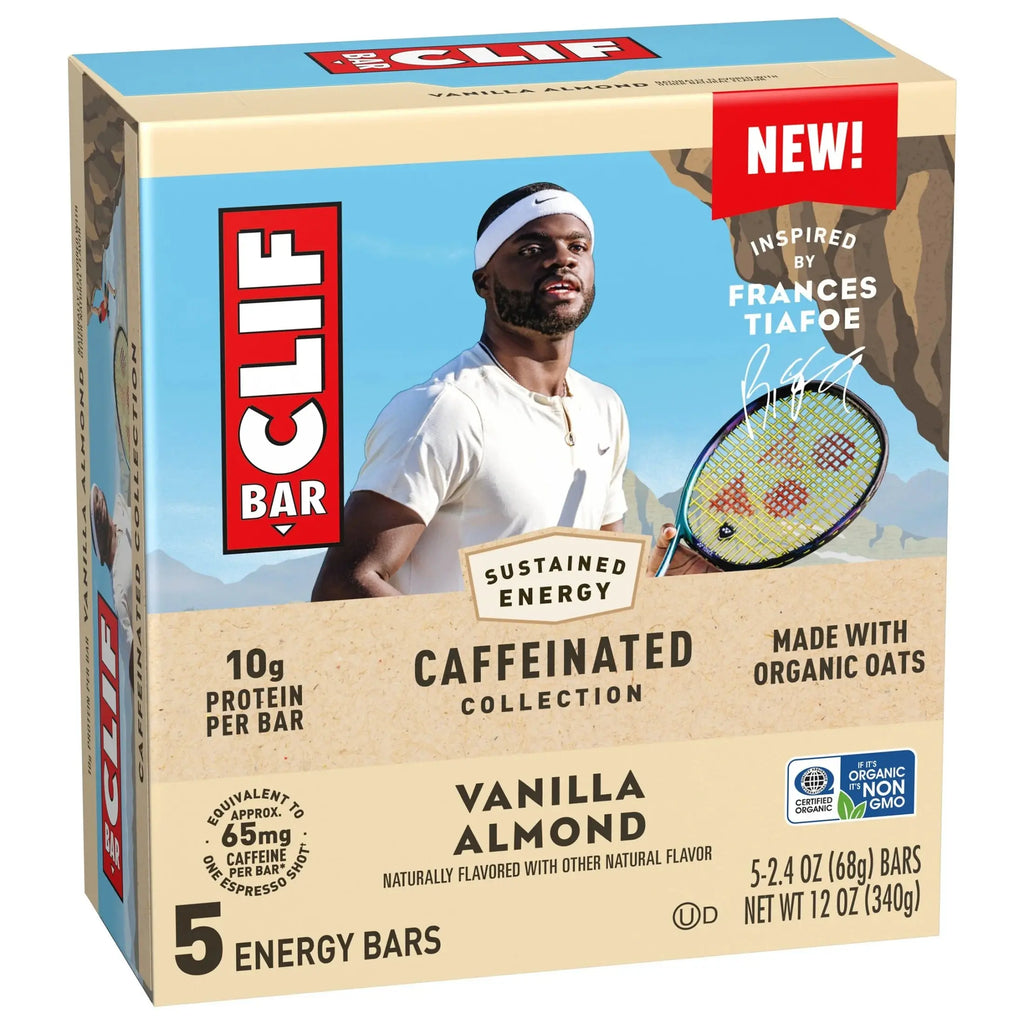 Caffeinated Energy Protein Bars, Vanilla Almond, 5 Pack