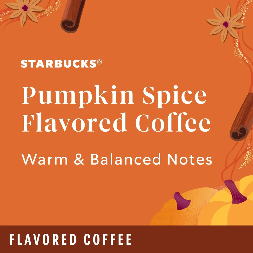 Starbucks Pumpkin Spice, Flavored Ground Coffee, 100% Arabica, Limited Edition, 17 Oz