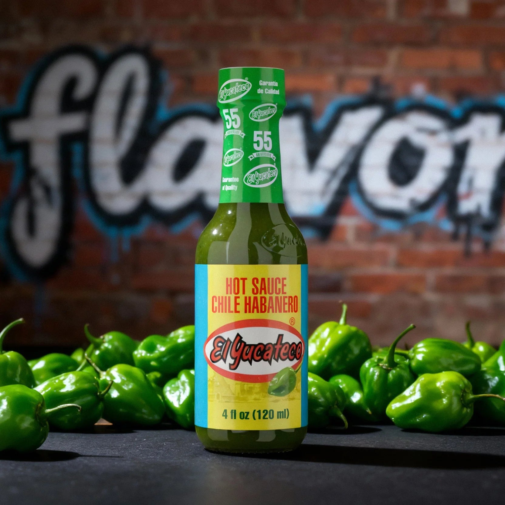 (12 Pack)  Green Habanero Hot Sauce, 4 Fl Oz