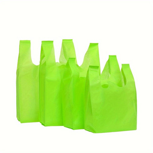 12-Pack Reusable Non-Woven Tote Bags, 4 Assorted Sizes, Eco-Friendly Grocery Shopping Bags, Multipurpose Storage & Gift Bags for Halloween, Christmas, Party Supplies - Suitable for Ages 14+ Chef's Market