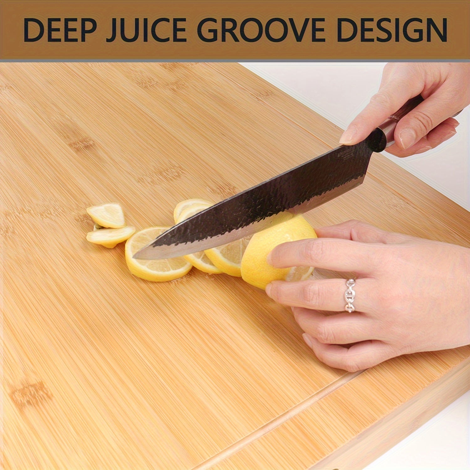 1pc Bamboo Stove Top Cover - Large Cutting Surface with Convenient Handles, Versatile Noodle Board, and Built-in Juice Grooves - Perfect for Electric Stoves, RV Cookware, Kitchen Gadget for Restaurants, Food Trucks, and Home Chef's Market