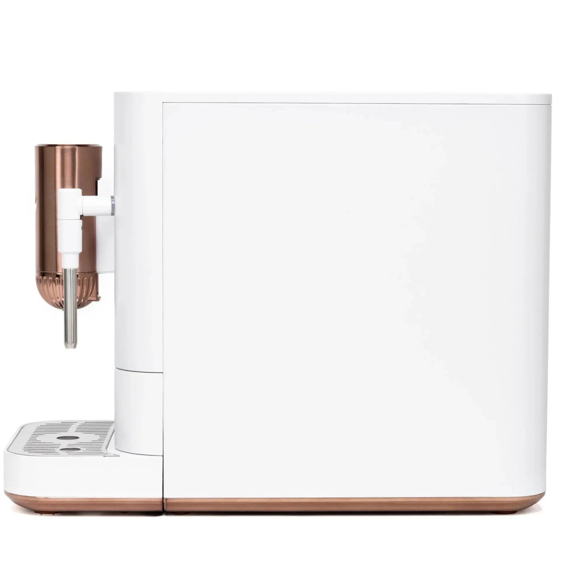 Café Affetto Automatic Espresso Machine + Milk Frother | Built-In & Adjustable Espresso Bean Grinder | One-Touch Brew in 90 Seconds | Matte White, 1.2 Liter