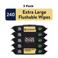 DUDE Flushable Wipes, Extra Large Shea Butter, 240 Count(3)
