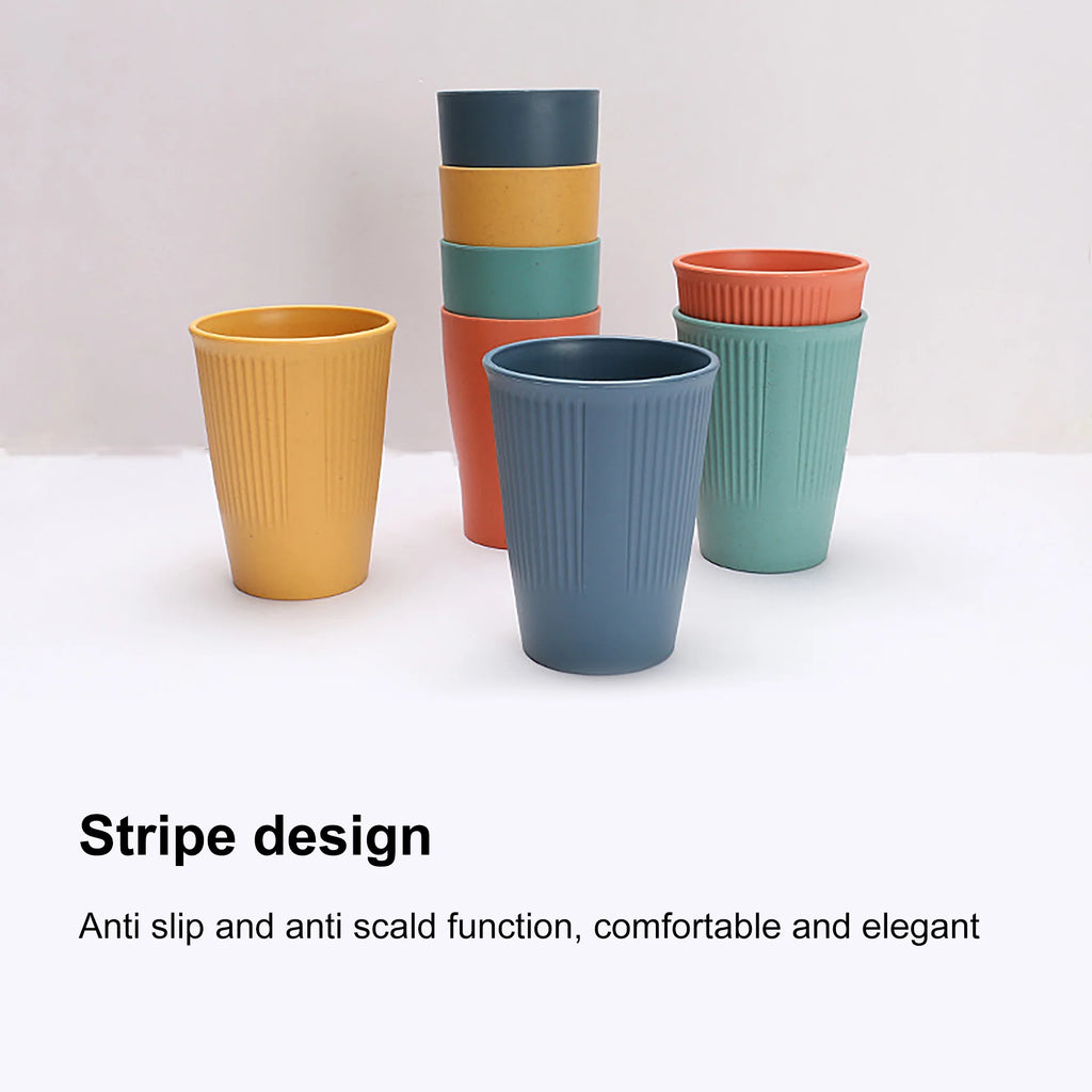 Wheat Straw Dinnerware Set - Durable, Non-Toxic, Sustainable, Eco-Friendly,Stain-Resistant & Dishwasher Safe