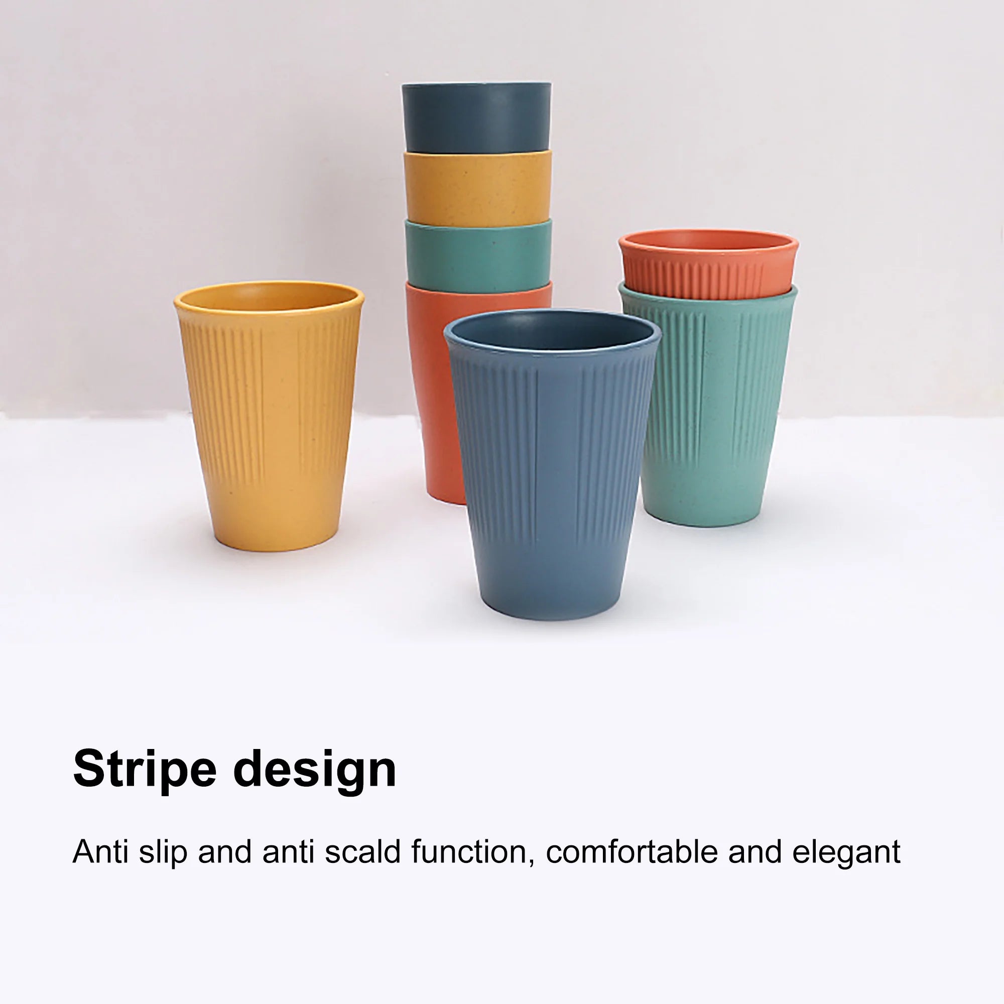 Wheat Straw Dinnerware Set - Durable, Non-Toxic, Sustainable, Eco-Friendly,Stain-Resistant & Dishwasher Safe