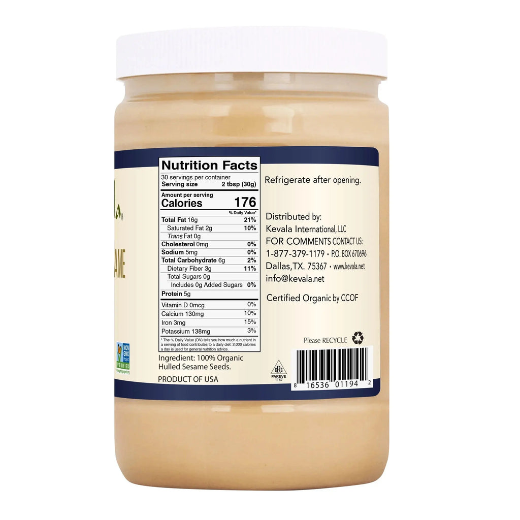 Organic Sesame Tahini, 32 Oz