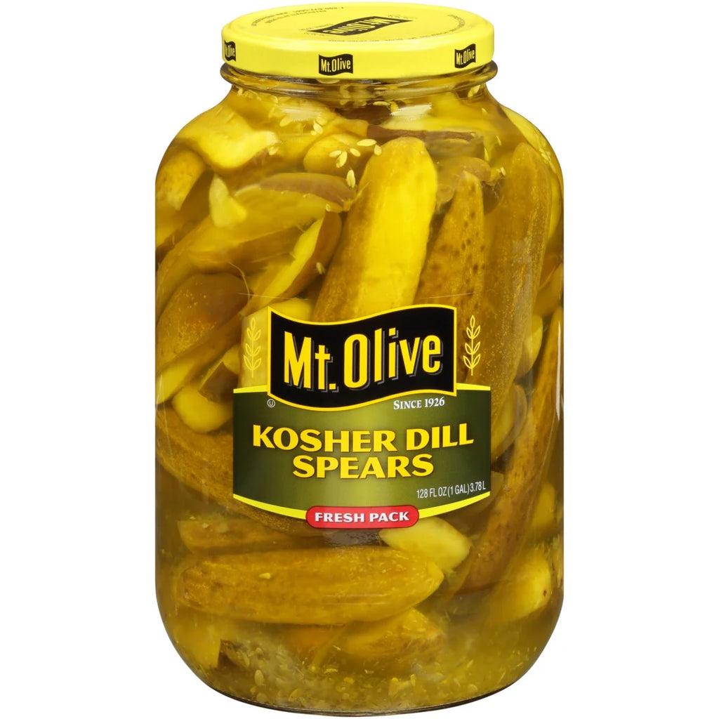 Mt. Olive Kosher Dill Spears Fresh Pack Pickles - 128 Fl Oz Jar