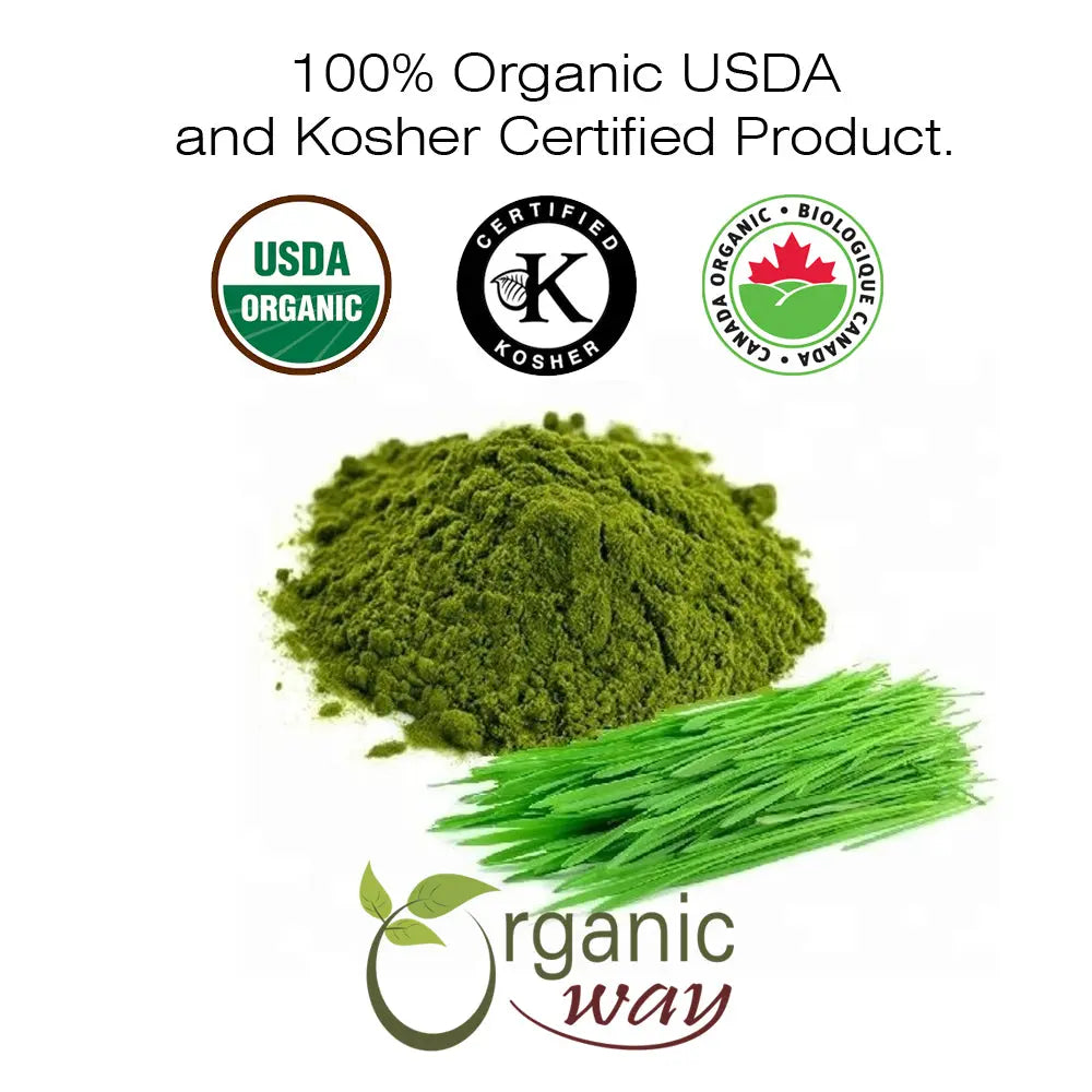 Organic Way Wheat Grass Powder - Organic, Kosher & USDA Certified