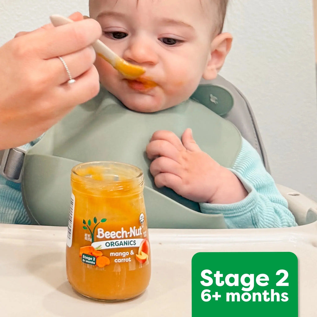 (6 Pack)  Organics Stage 2 Organic Baby Food, Banana & Granola, 4 Oz Jar