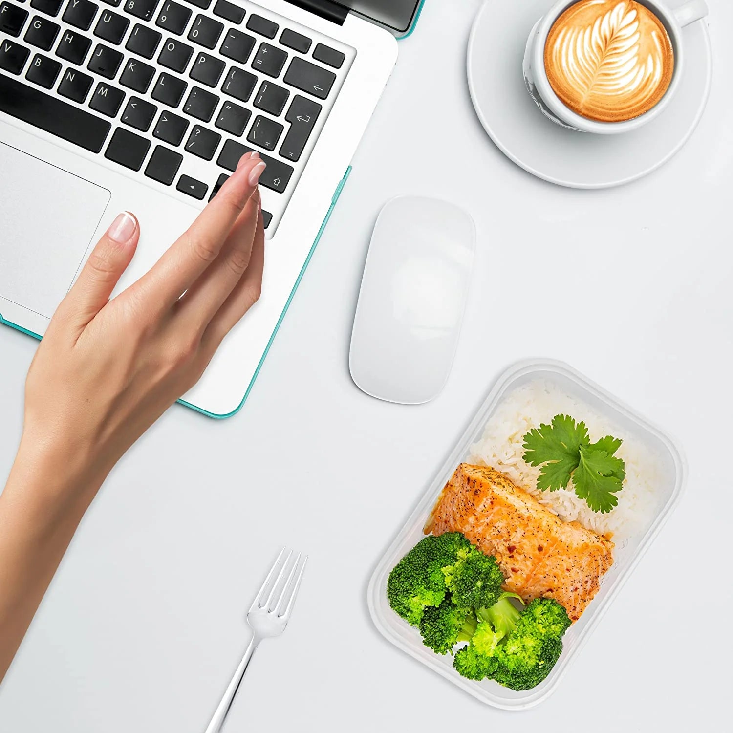 10 Pack Meal Prep Containers - 10 Pack of 25 Oz 100% Bpa-Free Plastic Food Storage Containers with Lids - Reusable Plastic Containers with Lids - Dishwasher Safe Lunch Containers