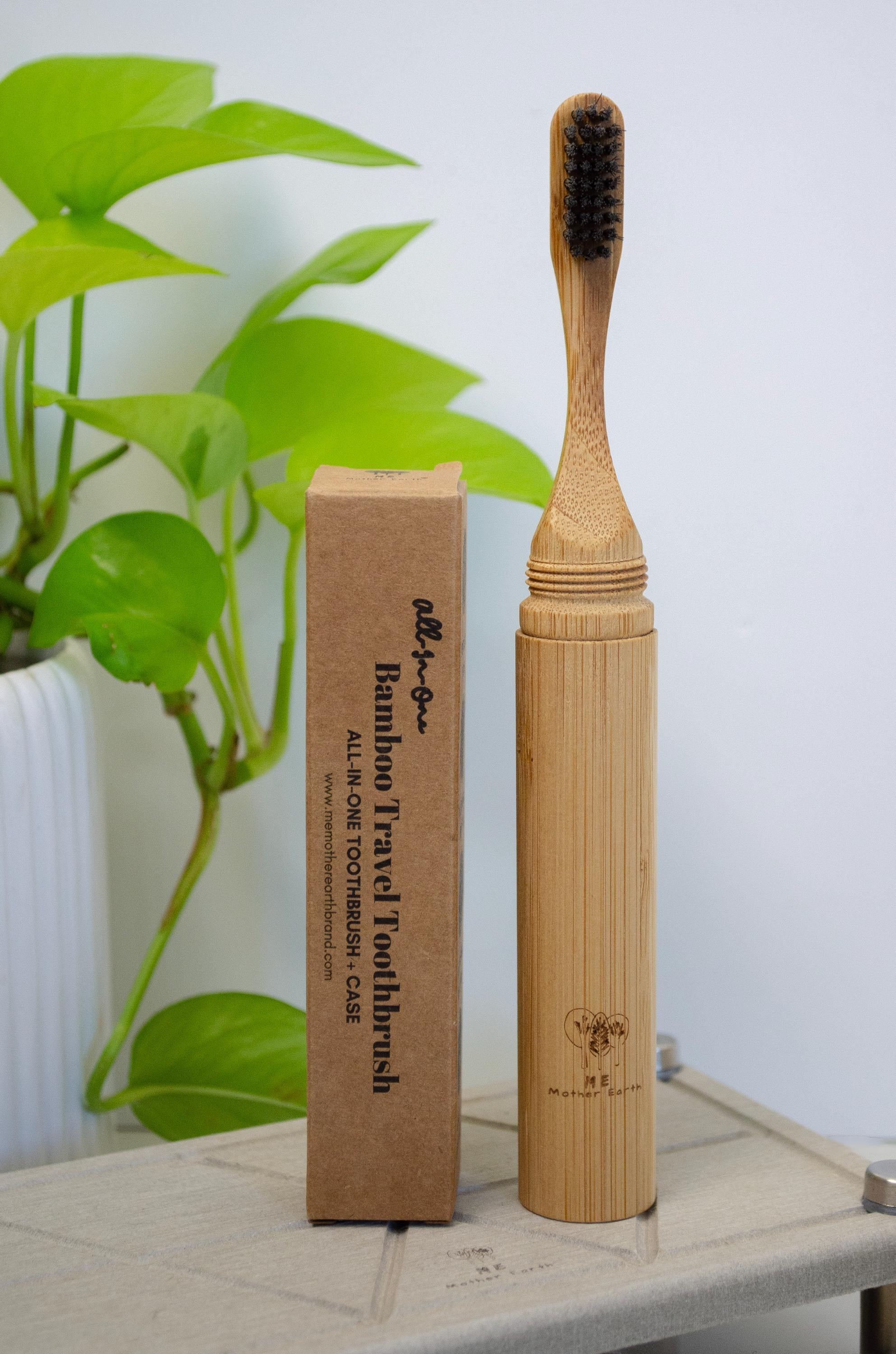 All in One Bamboo Travel Toothbrush 2.0 | Sustainable Oral Care | Eco-Friendly Toothbrush | Zero Waste